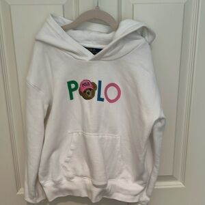 Ralph Lauren white teddy hoodie